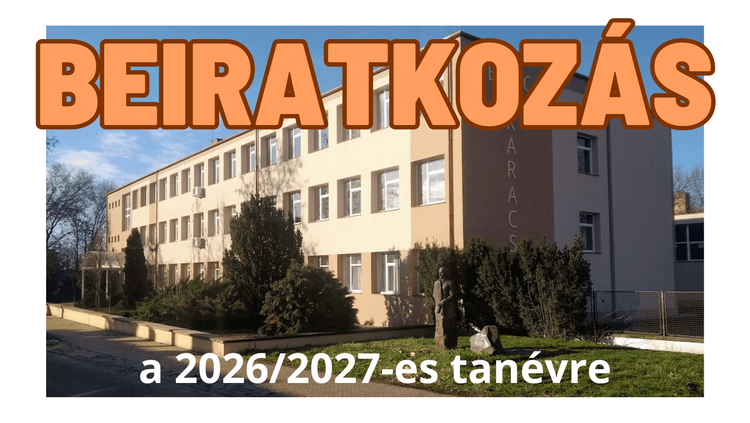 Beiratkozás a 2026/2027-es tanévre