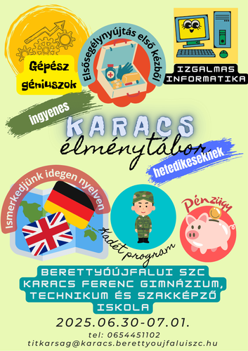 Karacs Élménytábor hetedikeseknek