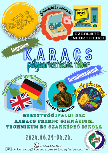 Karacs pályaorientációs tábor hetedikeseknek